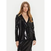 TWINSET Suknjič 242TT3145 Črna Straight Fit
