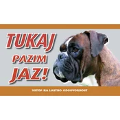 Tabla Pozor pes – različne pasme -