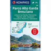 KOMPASS Wanderkarte 689 Parco Alto Garda, Bresciano, Limone sul Garda, Tremosine, Tignale, Salo, Gargnano, Toscolano Maderno, Va
