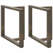 Noge za blagovaonski stol T-oblika 2 kom Crne 90x35x(72-73) cm Celik
