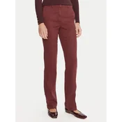 Marella Chino hlače Rovo 2523136055 Bordo rdeča Slim Fit