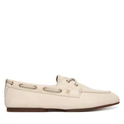Tommy Hilfiger  mokasini ženski usnjeni TH SLEEK LEATHER BOAT SHOE