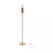 LED podna lampa FLORES LED/15W/230V zlatna/narandžasta/braon