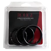 Stainless Steel Erection Rings Rouge (3 pcs)