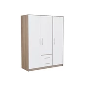 Garderoba Omaha K102 Bijela, Sonoma hrast, 190x150x56cm, Porte guardarobaVrata garderobe: Klasicna vrata