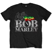 Bob Marley Unisex majica Distressed Logo S