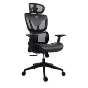 Bit Force COZY LM-2D uredska stolica, PU koža, 2D naslon za ruke, nosivost 140kg, crna