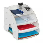 Northix Kovinski predal za dokumente s 4 predelki, A4