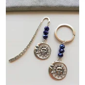 ZAZNAMNIK + OBESEK ZA KLJUČE SONCE MOON GARNET