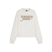 Tommy Jeans Majica konjak / bela