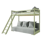 Pograd z dvosedom Sofino - 90x200/140x200 cm - olive, siva tkanina Zoom 15 Sage