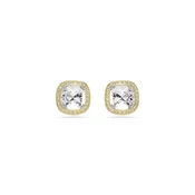 Swarovski uhani ženski pozlačeni s Swarovski kristalom UNA