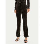 Juicy Couture Spodnji del trenirke Tina JCAPW045 Črna Regular Fit