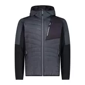 CMP MAN HYBRID JACKET FIX HOOD, moška pohodna jopa, siva 36E6357