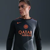 Inter Milan Academy Pro Third Mens Nike Dri-FIT Total90 Football Pre-Match Long-Sleeve Top - Black - Polyester