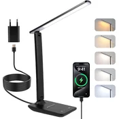 Carehabi LED namizna svetilka, zatemnitev, 5 barv, 5 stopenj svetlosti