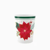 Oh Yeah! Božični papirnati kozarci – Božična vrtnica, 270 ml – 6 kosov