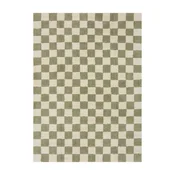 Zelena/kremno bela bombažna preproga 170x240 cm Mela – Jotex