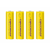 Esperanza EZA104Y Esperanza polnilne baterije Ni-MH AA 2000mah 4 kos. rumena