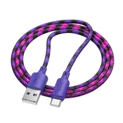 Hoco Kabel USB A na USB C Hoco 3A, 1 m, X116, vijolični preliv