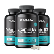 3x Vitamin B3 500 mg – nikotinamid, skupaj 720 kapsul