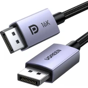 UGREEN KABEL WIDEO 2 X DISPLAY PORT MĘSKO-MĘSKI UGREEN DP118 1M 16K, (5000071593)