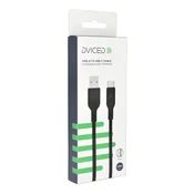 Dviced Cable USB-A to USB-C silicone 1,25m - Black