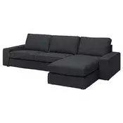 KIVIK Sofa 4-sed i lenjivac, Tresund boja antracita