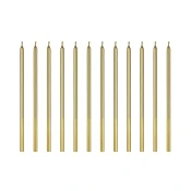 PartyDeco Zlate rojstnodnevne sveče 14 cm
