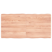 Stolna ploca svjetlosmeda 120x60x(2-6) cm obradena hrastovina