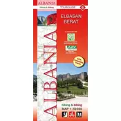 Albania hiking & biking 1:50000, 9 Teile