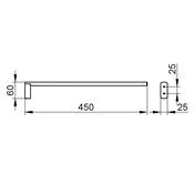 Keuco Držalo za brisače Keuco Edition 400 450MM BRUŠENO BRONASTO 11520030000