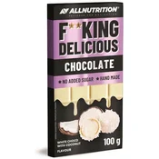 Fitking Delicious Chocolate – Bela čokolada s kokosom, 100g