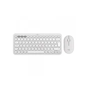 LOGITECH Bežicni set tastatura + miš, Pebble2 Combo, US, bela