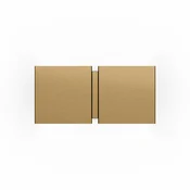 Wever & Ducré Lighting WEVER & DUCRÉ stenska svetilka CG Square, bež, širina 21 cm, z 2 svetilkami - Dnevna soba/jedilnica - Sodobni - bež, brušena - Kovina