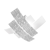 Gea Luce LARA P M arg - Stropno svetlo LARA 2xE27/70W/230V 70 cm srebrno