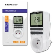 Elektronski časovnik Qoltec PC0628 | 3680 W | 16 A | LCD