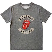 The Rolling Stones Biker Tongue Grey XL Majica