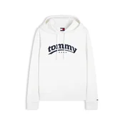 Tommy Jeans Majica ESS črna/bela