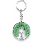 Generic Tree of life keychain natural crystal stone keychain pendant necklace, (21066445)
