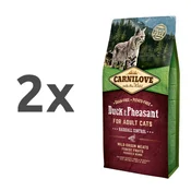 Carnilove Cat Adult Hairball Control - raca & fazan 2 x 6 kg