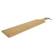 shumee SERVIRNI KROŽNIK ZA REZANJE IZ BAMBUSOVE DESKE 60X14,5 CM EKOLOŠKI