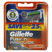 Gillette Fusion Proglide Power nadomestne britvice 8 ks (Spare Blades) 8 pc