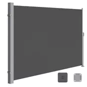 Songmics Stranska tenda 200x350 cm siva