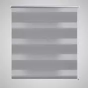 vidaXL Rolo sive zavjese sa zebrastim linijama 80 x 150 cm