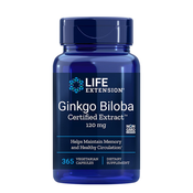 Ginkgo Biloba, certificiran izvleček, 120 mg - 365 kapsul