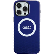 Audi IML Big Logo MagSafe Case iPhone 15 Pro Max 6.7 navy blue hardcase AU-IMLMIP15PM-Q5/D2-BE (AU-IMLMIP15PM-Q5/D2-BE)