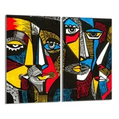 shumee Zaščita za stekleno kuhalno ploščo 2x30x52 Pop Art