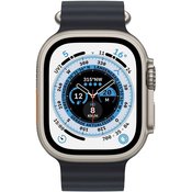 APPLE Smartwatch Watch Ultra 49mm Titan Case Midnight Ocean Band EU