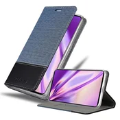 Cadorabo CADORABO Ohišje, združljiv s Samsungom v temno modri barvi - zaščitni pokrov z magnetnim zapiranjem, stoječo funkcijo in režo za kartico, (20570468)